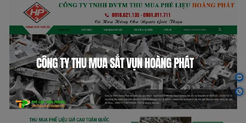 Công ty thu mua phế liệu Hoàng Phát