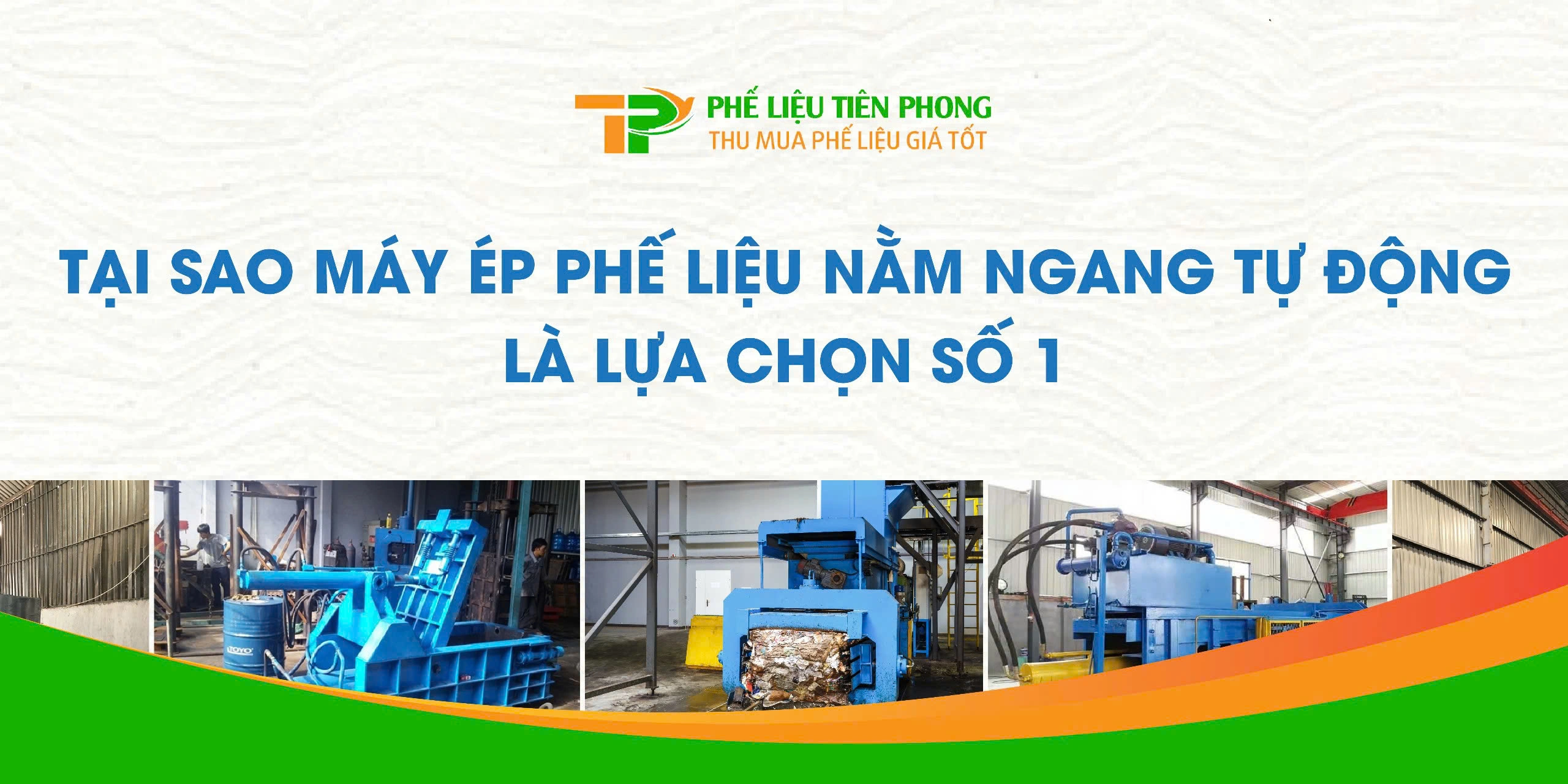 máy ép phế liệu nằm ngang