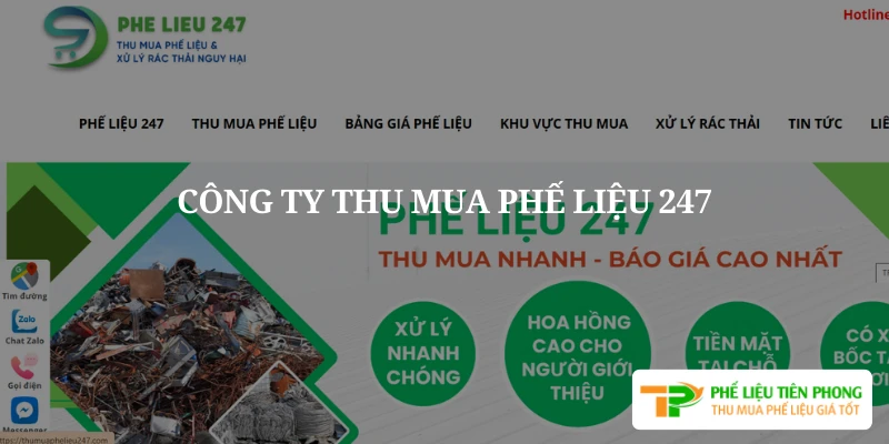 Công ty thu mua phế liệu giá tốt nhất 247