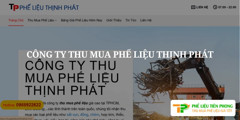 Công ty thu mua phế liệu giá tốt nhất Thịnh Phát